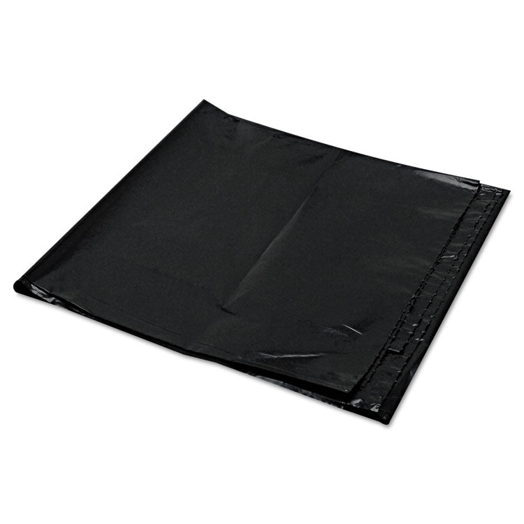 Low-Density Can Liners, 56 gal, 1.6 mil, 43" x 47", Black, Flat Pack, 100/Carton