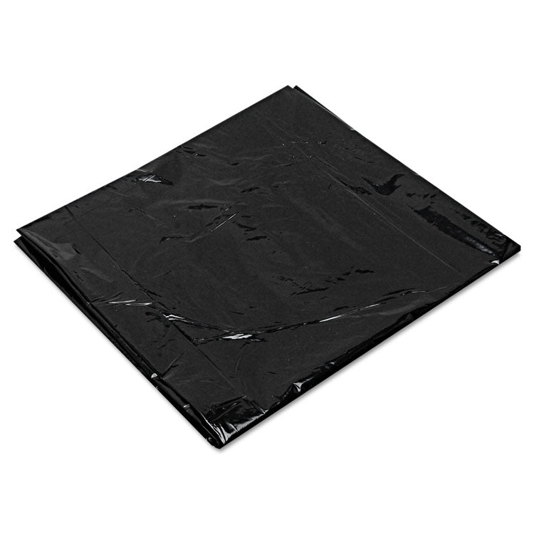 Low-Density Can Liners, 16 gal, 0.7 mil, 24" x 32", Black, Flat Pack, 500/Carton