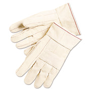 1,000 Series Canvas Double Palm and Hot Mill Gloves, Men's, PVC Dots, Dozen