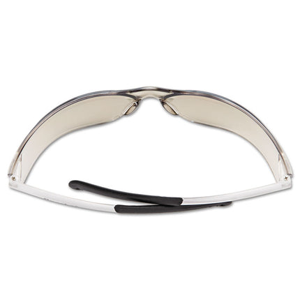 BearKat Safety Glasses, Frost Frame, Clear Mirror Lens, 12/Box