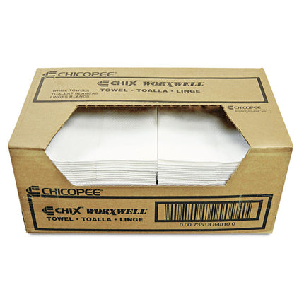 Durawipe Shop Towels, 13 X 15, Z Fold, White, 100/carton