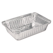 Aluminum Oblong Pan, 2.25 lb, 5.94 x 8.44 x 1.81, Silver, 500/Carton