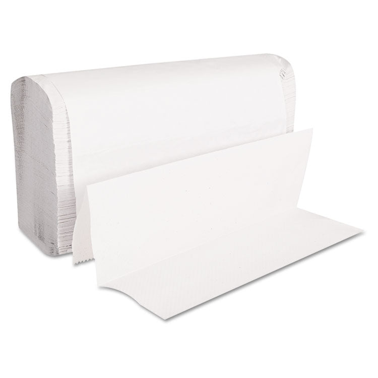 Folded Paper Towels, Multifold, 9 x 9.45, White, 250 Towels/Pack, 16 Packs/Carton