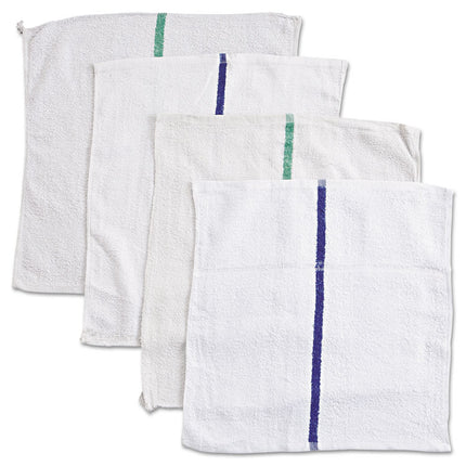 Counter Cloth/Bar Mop, 15.5 x 17, White, Cotton, 60/Carton