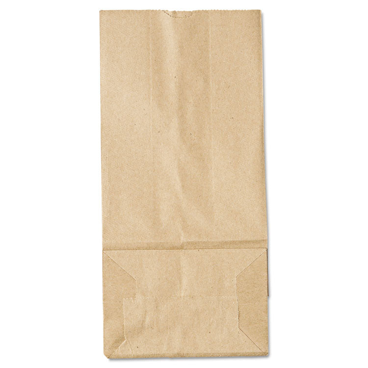 Grocery Paper Bags, #5 Size, 5.25" x 3.38" x 10.94", Natural, 500/Bundle