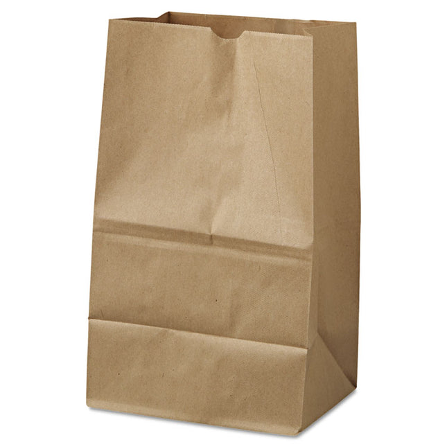 Grocery Paper Bags, #20 Squat Size, 8.13" x 5.88" x 12.5", Natural, 500/Bundle