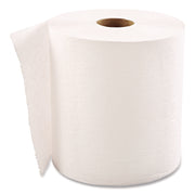 Hardwound Roll Towels, 1-Ply, 8" x 600 ft, White, 12 Rolls/Carton