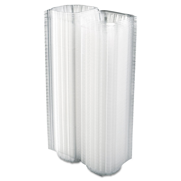 ClearSeal Hinged-Lid Plastic Containers, 5.8 x 6 x 3, Clear, Plastic, 125/Pack, 4 Packs/Carton