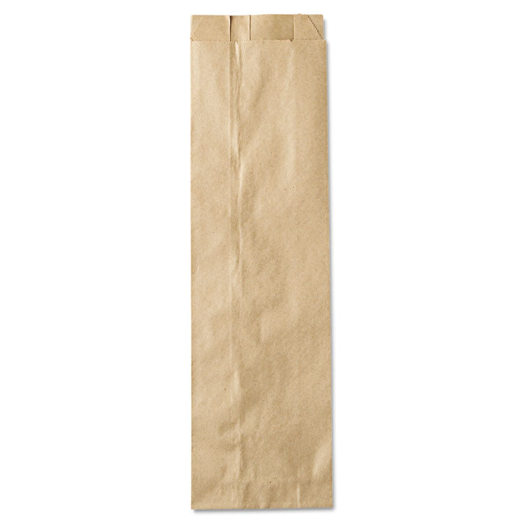 Liquor-Takeout Quart-Sized Paper Bags, Quart Size, 4.25" x 2.5" x 16", Natural, 500/Bundle