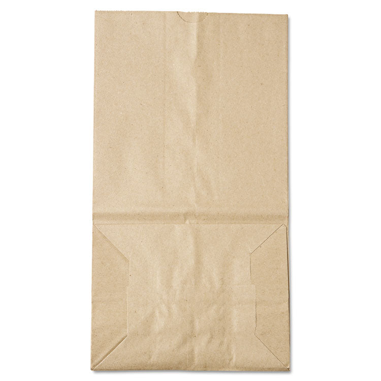 Grocery Paper Bags, #25 Squat Size, 8.25" x 5.25" x 16.13", Natural, 500/Bundle