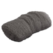 Industrial-Quality Steel Wool Hand Pads, #000 Extra Fine, Steel Gray, 16 Pads/sleeve, 12 Sleeves/carton