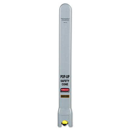 Multilingual Pop-Up Safety Cone, 3-Sided, Fabric, 21 X 21 X 20, Yellow