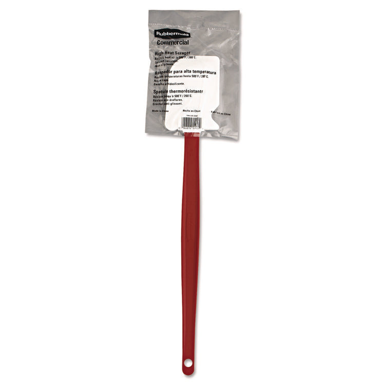 High-Heat Cook's Scraper, Plastic, 16.5", Red/White