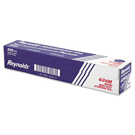 Metro Aluminum Foil Roll, Heavy Duty Gauge, 18" x 500 ft