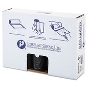 Low-Density Commercial Can Liners, 60 gal, 1.4 mil, 38" x 58", Black, Interleaved Roll, 20 Bags/Roll, 5 Rolls/Carton