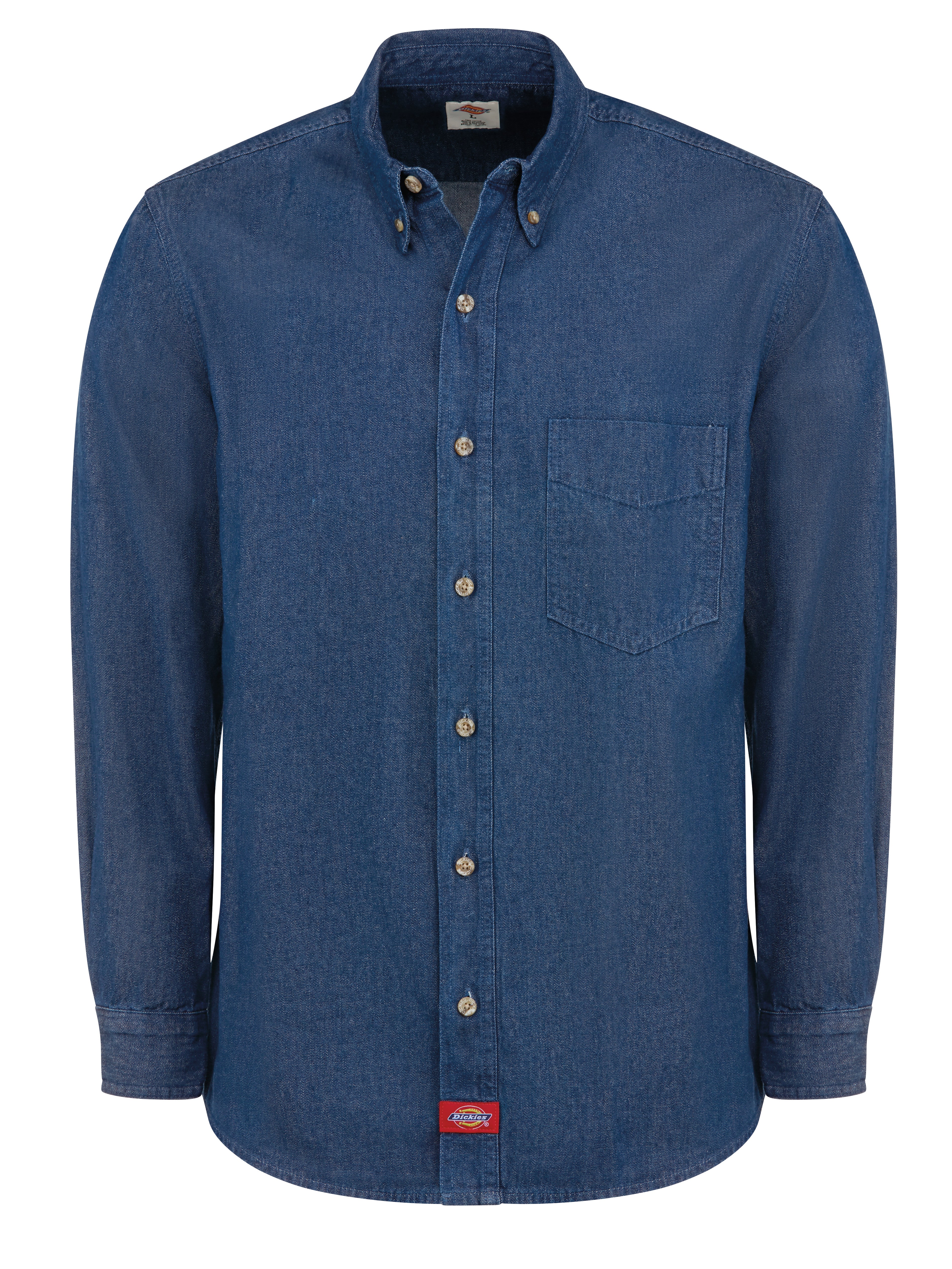 Dickies® Men's Denim Long-Sleeve Work Shirt / WL30RB