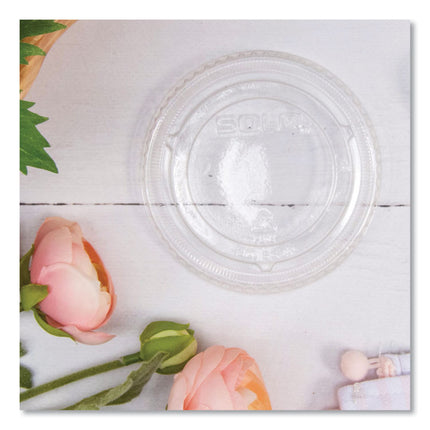 Non-Vented Cup Lids, Fits 9 oz to 22 oz Cold Cups, Plastic, Clear, 1,000/Carton