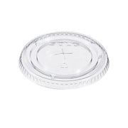 Straw-Slot Cold Cup Lids, Fits 9 oz to 20 oz Cold Cups, Plastic, Clear, 100/Pack