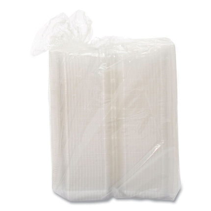StayLock Clear Hinged Lid Containers, 6 x 7 x 2.1, Clear, Plastic, 125/Packs, 2 Packs/Carton
