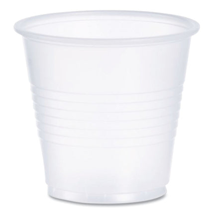 High-Impact Polystyrene Cold Cups, 3.5 oz, Plastic, Translucent, 100/Sleeve, 25 Sleeves/Carton