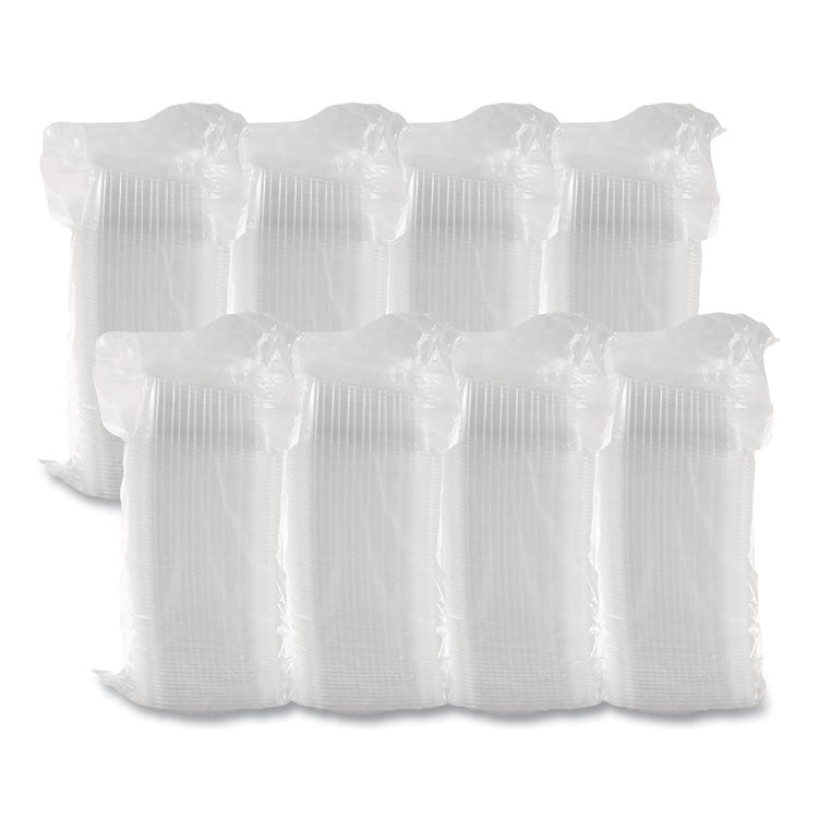 ClearPac Containers, 24 oz, 6.5 x 7.5 x 2, Clear, Plastic, 63/Pack, 8 Pack/Carton