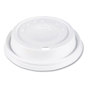Cappuccino Dome Sipper Lids, Fits 12 oz Hot Cups, Plastic, White, 1,000/Carton