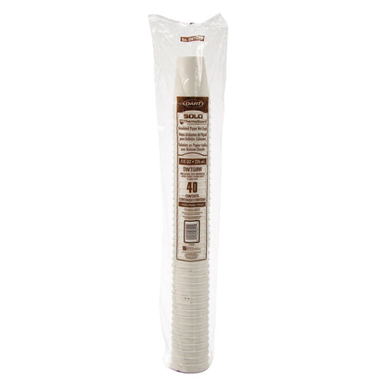 Thermoguard Insulated Paper Hot Cups, 8 oz, White Sustainable Forest Design, 40/Pack