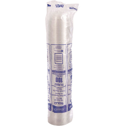 Dome-Top Cold Cup Lids, Fits 16 oz Cold Cups, Plastic, Clear, 1,000/Carton