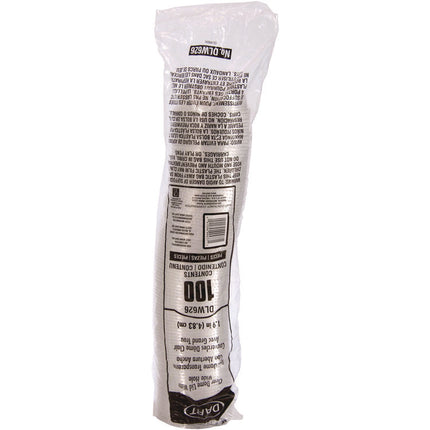 Open-Top Dome Lid, With 1.9" dia Hole, Fits 16 oz to 24 oz Cold Cups, Plastic, Clear, 1,000/Carton