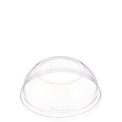 Open-Top Dome Lid, With 1.9" dia Hole, Fits 16 oz to 24 oz Cold Cups, Plastic, Clear, 1,000/Carton
