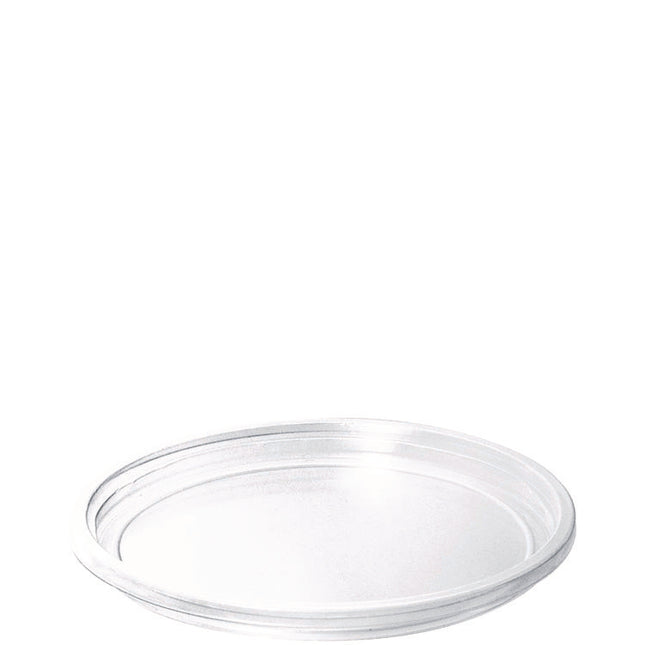 Bare Eco-Forward RPET Deli Container Lids, Fits 8 oz to 32 oz, 4.7 x 4.7 x 0.5, Clear, Plastic, 50/Sleeve, 10 Sleeves/Carton