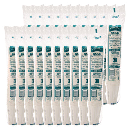 Thermoguard Insulated Paper Hot Cups, 16 oz, White Sustainable Forest Design, 30/Pack