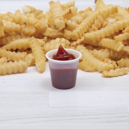 Polystyrene Portion Cups, 1.25 oz, Plastic, Translucent, 2,500/Carton
