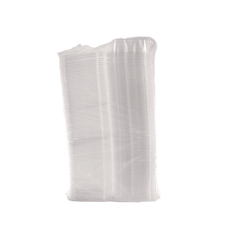 ClearPac SafeSeal rPET Tamper-Resistant Container, ProPlanet Seal, Flat Lid, 24 oz, Clear, 100/Bag, 2 Bags/Carton