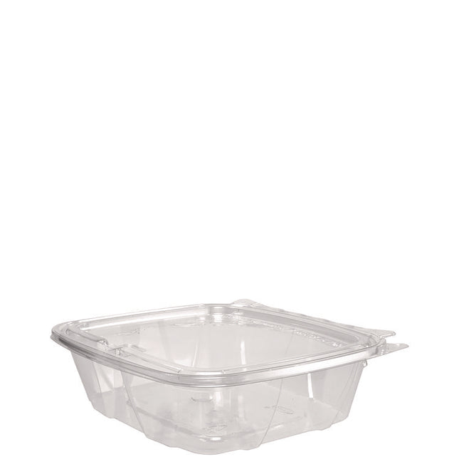 ClearPac SafeSeal rPET Tamper-Resistant Container, ProPlanet Seal, Flat Lid, 24 oz, Clear, 100/Bag, 2 Bags/Carton