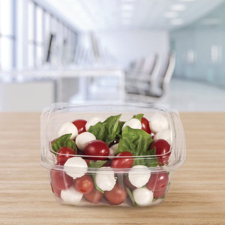 ClearPac SafeSeal Tamper-Resistant/Evident Containers, Domed Lid, 32 oz, Clear, Plastic, 100/Bag, 2 Bags/Carton