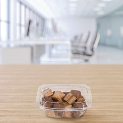 ClearPac SafeSeal Tamper-Resistant/Evident Containers, Domed Lid, 8 oz, Clear, Plastic, 100/Bag, 2 Bags/Carton