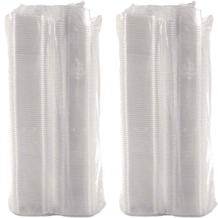 ClearPac SafeSeal Tamper-Resistant/Evident Containers, Domed Lid, 12 oz, Clear, Plastic, 100/Bag, 2 Bags/Carton