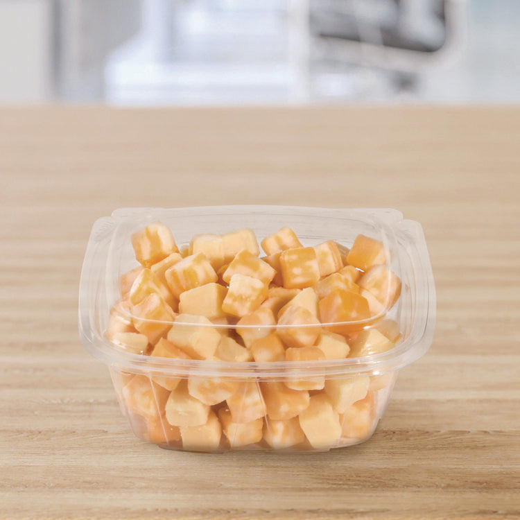 ClearPac SafeSeal Tamper-Resistant/Evident Containers, Domed Lid, 12 oz, Clear, Plastic, 100/Bag, 2 Bags/Carton