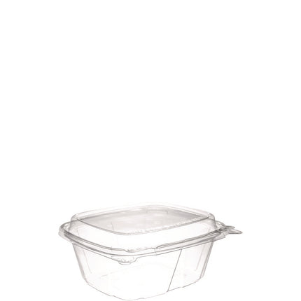 ClearPac SafeSeal Tamper-Resistant/Evident Containers, Domed Lid, 12 oz, Clear, Plastic, 100/Bag, 2 Bags/Carton
