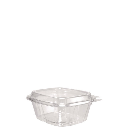 ClearPac SafeSeal Tamper-Resistant/Evident Containers, Domed Lid, 16 oz, Clear, Plastic, 100/Bag, 2 Bags/Carton