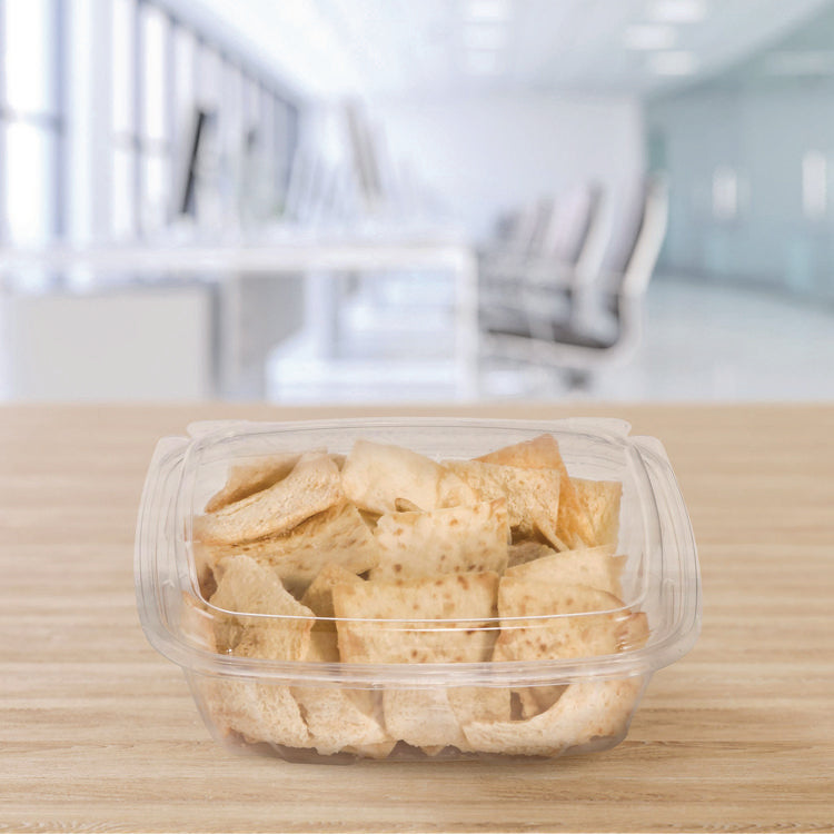 ClearPac SafeSeal Tamper-Resistant/Evident Containers, Domed Lid, 24 oz, Clear, Plastic, 100/Bag, 2 Bags/Carton