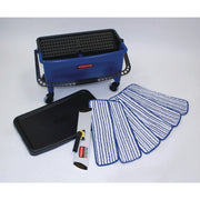 Microfiber Floor Finishing System, 3 gal, Blue/black/white