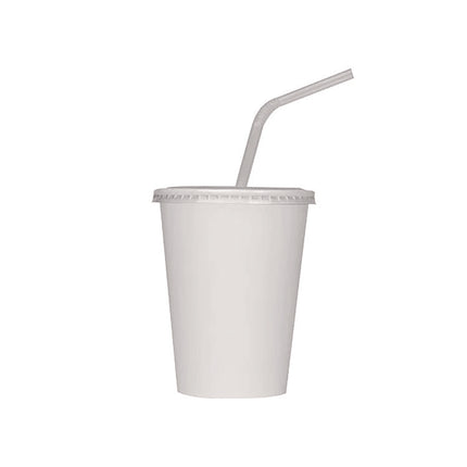 Double Poly Paper Cold Cups, 12 oz, White, 1,000/Carton