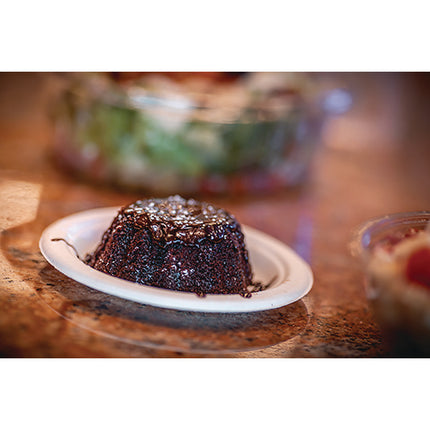 EarthChoice PFAS Free Compostable Dinnerware, Plate, Sugarcane, 6" dia, Natural, 1,000/Carton