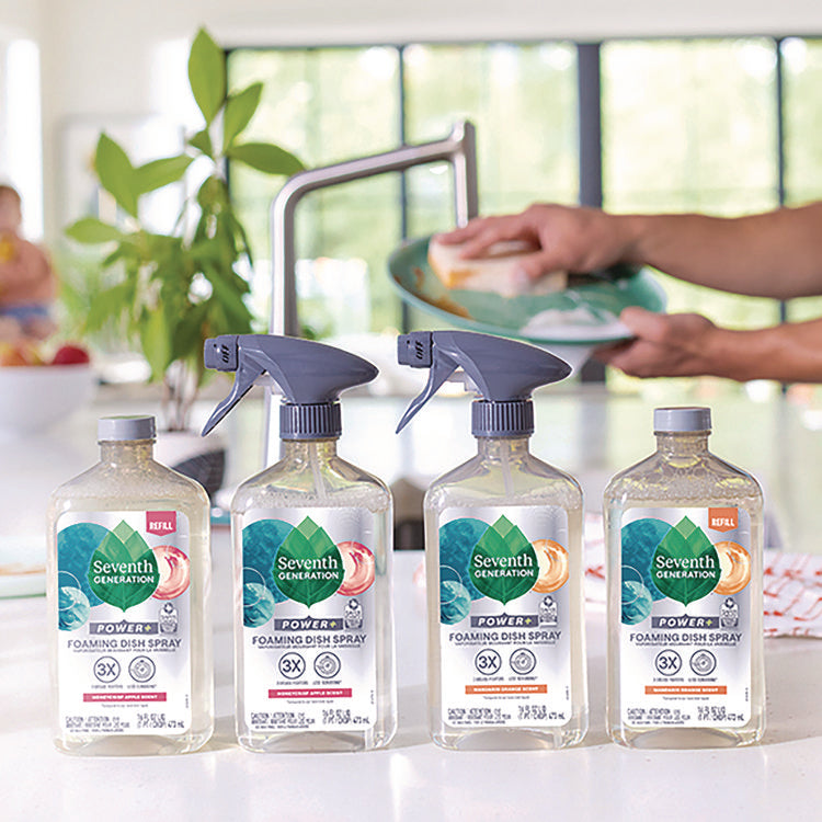 Foaming Dish Spray, Mandarin Orange Scent, 16 oz Bottle