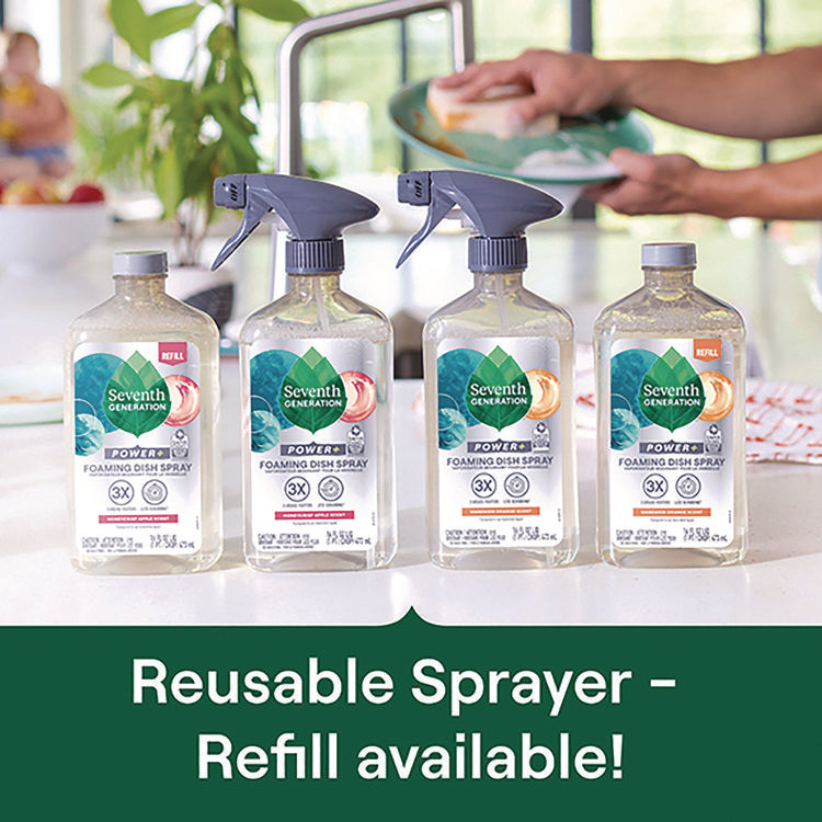 Foaming Dish Spray, Mandarin Orange Scent, 16 oz Bottle