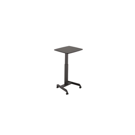 Mobile Sit-to-Stand Desk, 23.5 x 20.5 x 29.75 to 44.25, Black