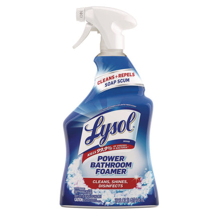 Disinfectant Power Bathroom Foamer, Liquid, Atlantic Fresh Scent, 32 oz Spray Bottle, 12/Carton