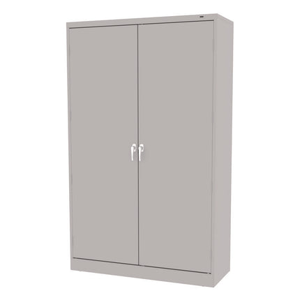 Assembled Jumbo Steel Storage Cabinet, 48w X 18d X 78h, Light Gray
